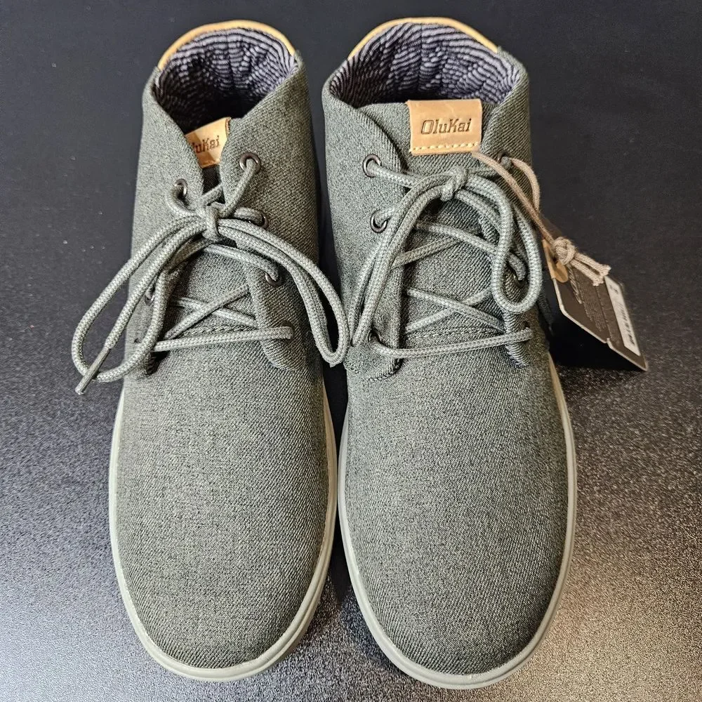 NWT Olukai Men's Nana Hele Wai'apo Mid Top Shoes Size‎ 8 Waterproof Green